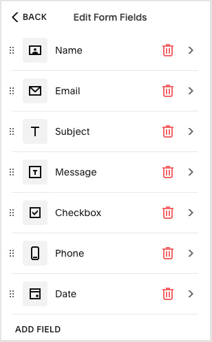 Creating and editing forms in Squarespace