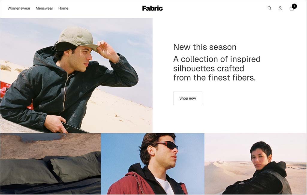 Shopify's 'Fabric' theme