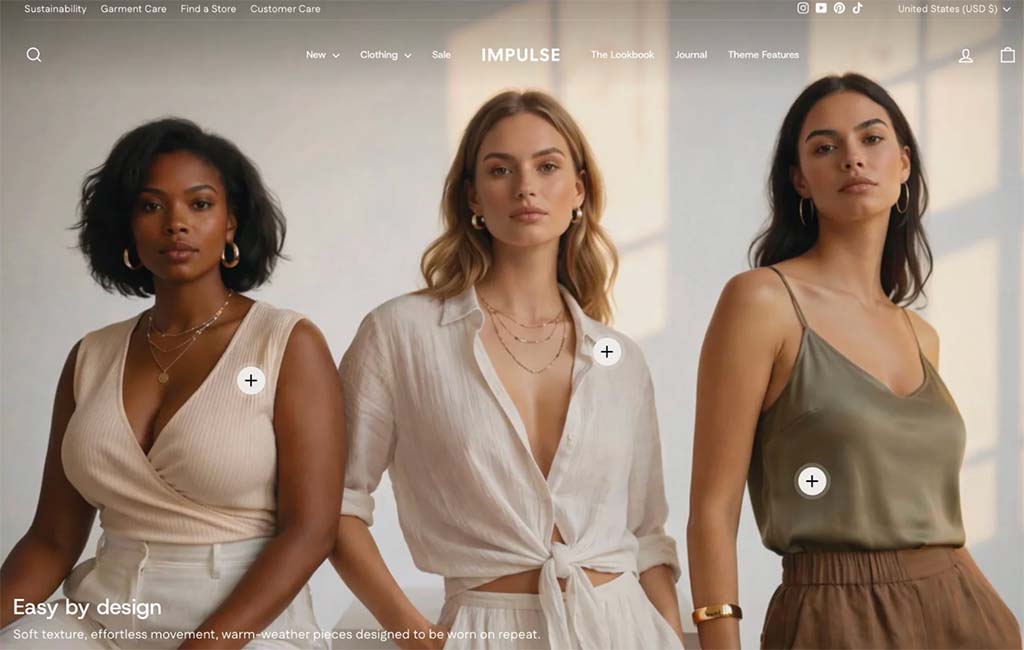 Shopify's 'Impulse' theme