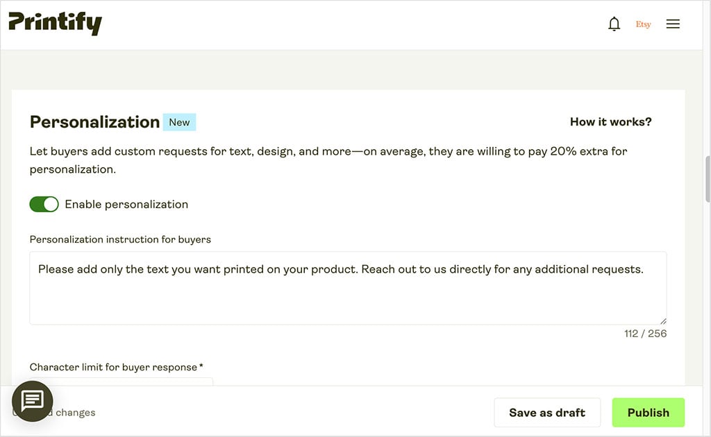 Publishing your POD product