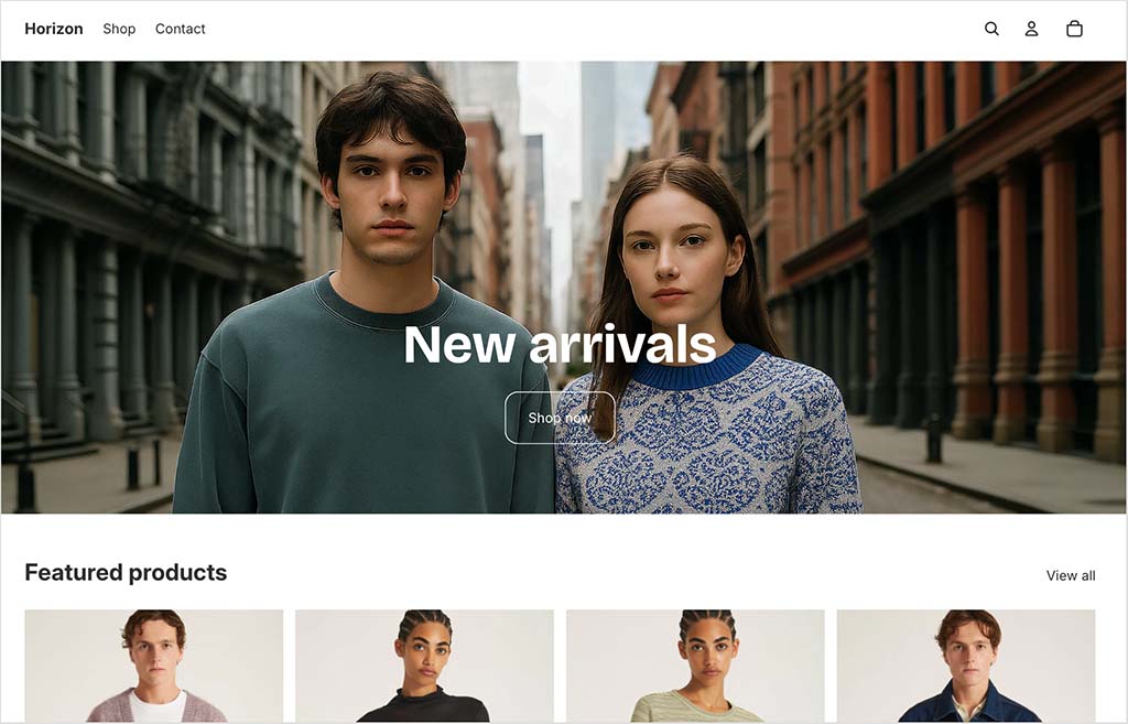 Shopify's 'Horizon' theme