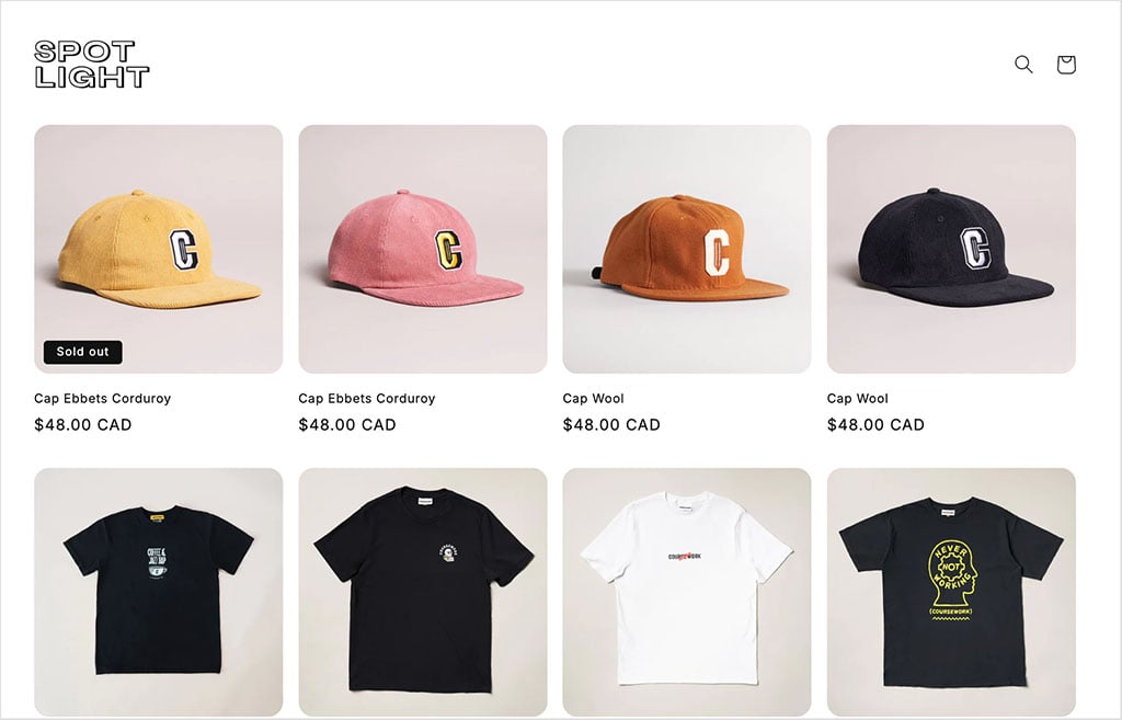 Shopify's 'Spotlight' theme