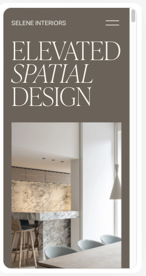 A fully-responsive Squarespace mobile template — these display great on smartphones, and automatically too.