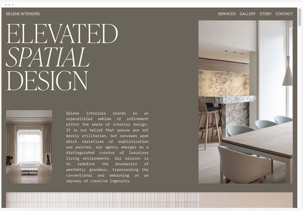 Squarespace's 'Selene' template