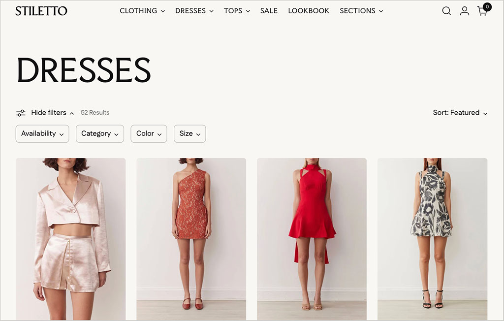 Shopify's 'Stiletto' theme