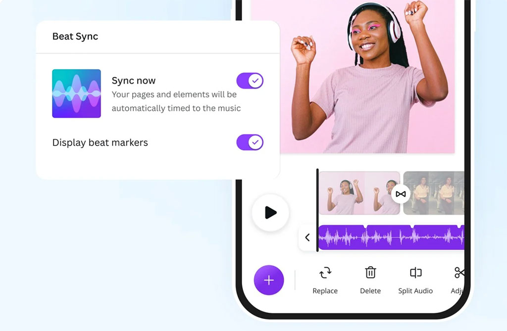 Canva's 'Beat Sync' feature