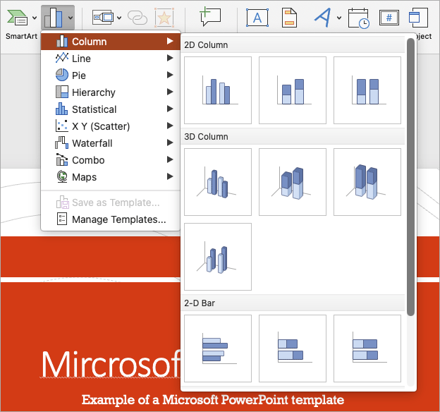 Examples of PowerPoint Charts