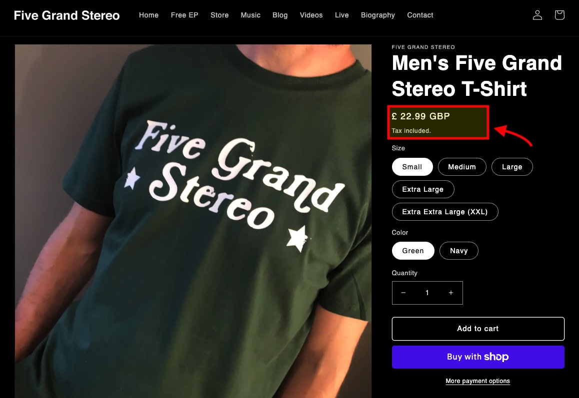 Automatic currency conversion in Shopify