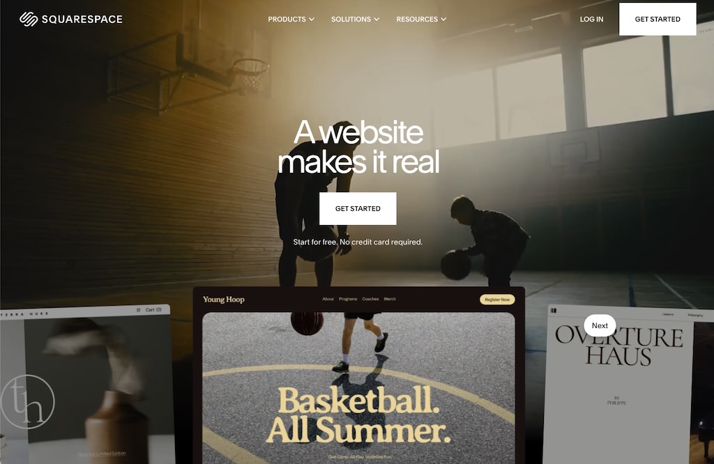 The Squarespace platform