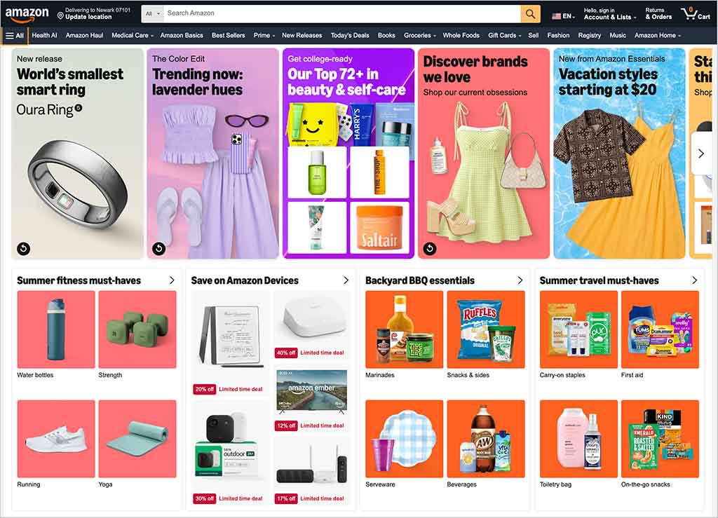 The Amazon online marketplace