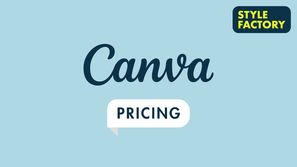 Canva pricing (image of the Canva logo alongside a price tag).