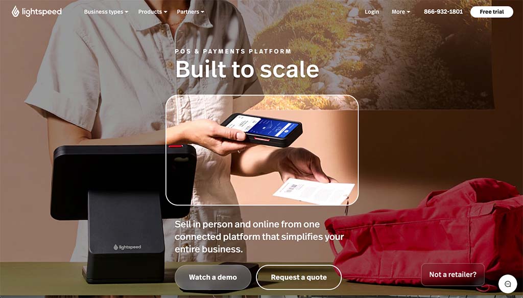 Lightspeed home page