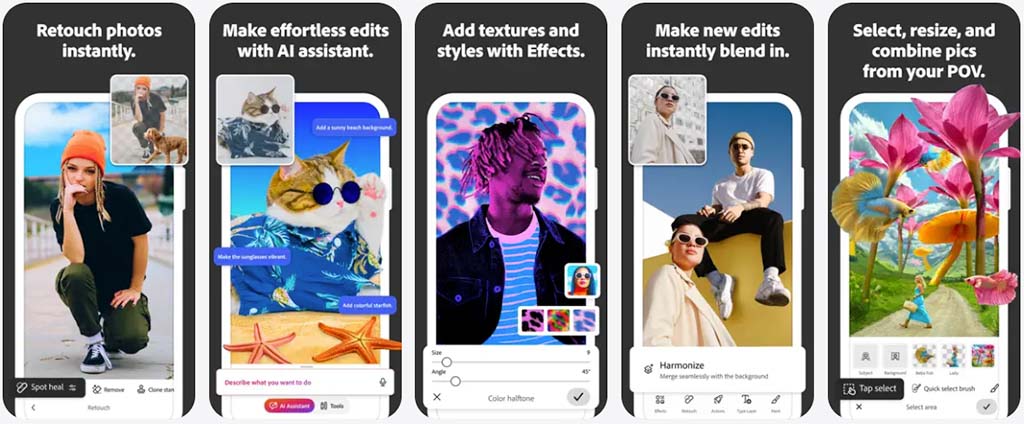 The Photoshop iOS app.