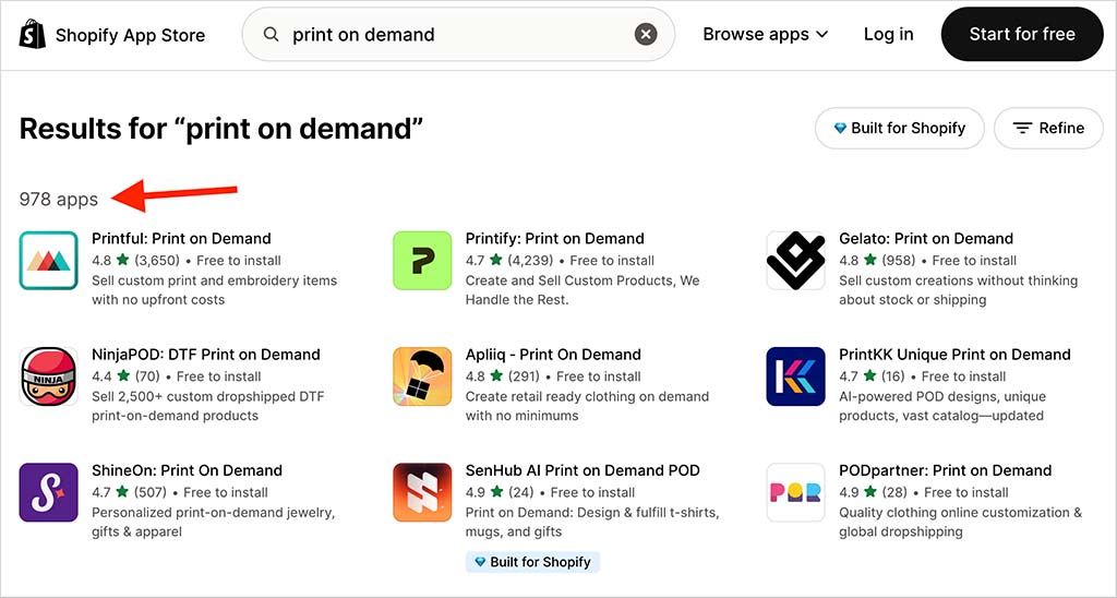 Some Shopify print on demand apps
