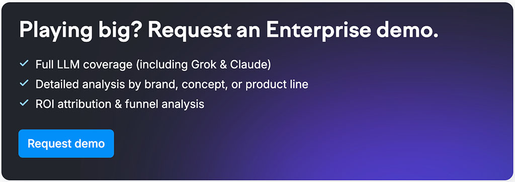Semrush's 'Enterprise plan option