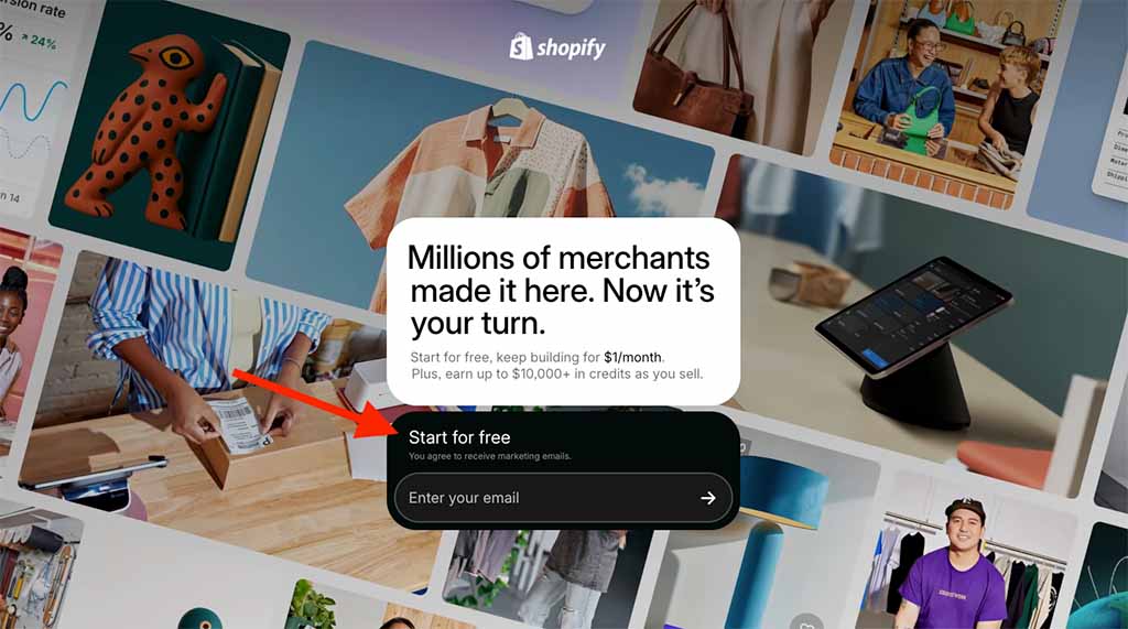 The Shopify free trial