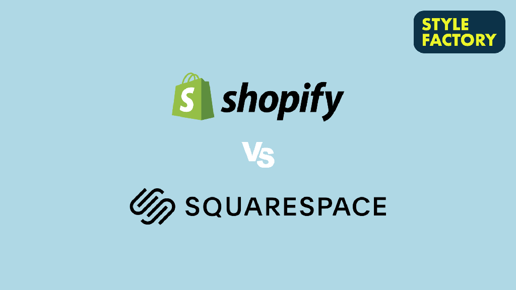 Shopify vs Squarespace (graphic showing the two logos side by side)