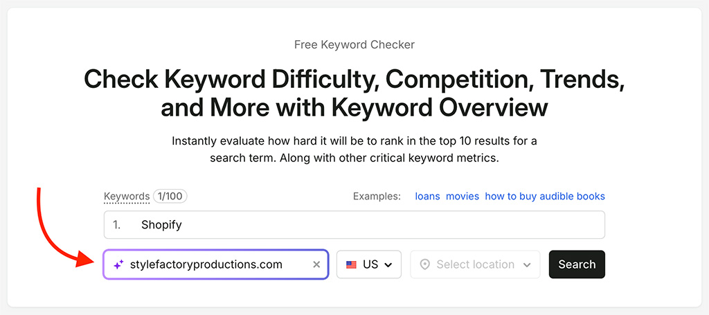 Getting personalized keyword data from Semrush