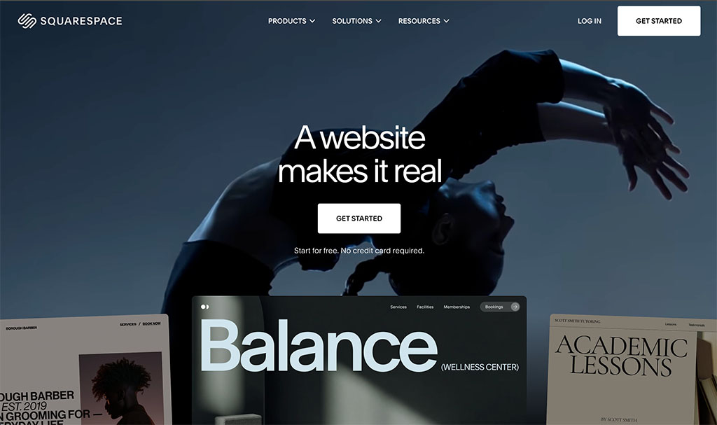 The Squarespace platform