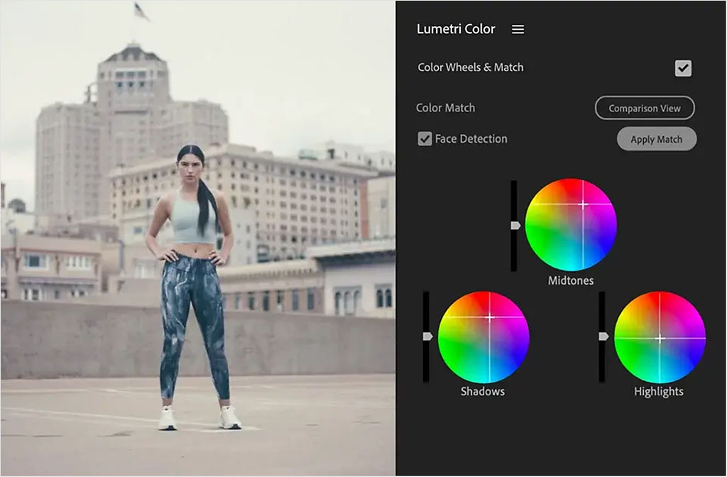 Color grading controls in Premiere Pro