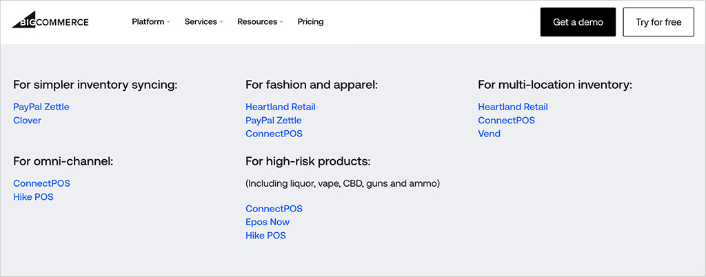 BigCommerce POS partners
