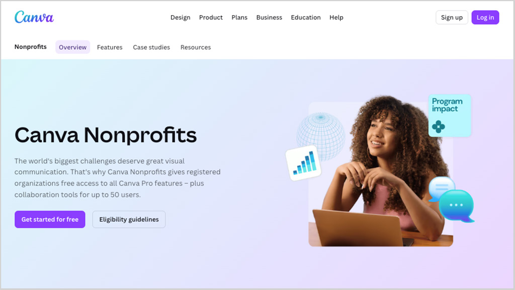 'Canva for Nonprofits'.
