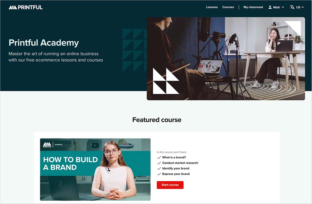 Printful Academy.