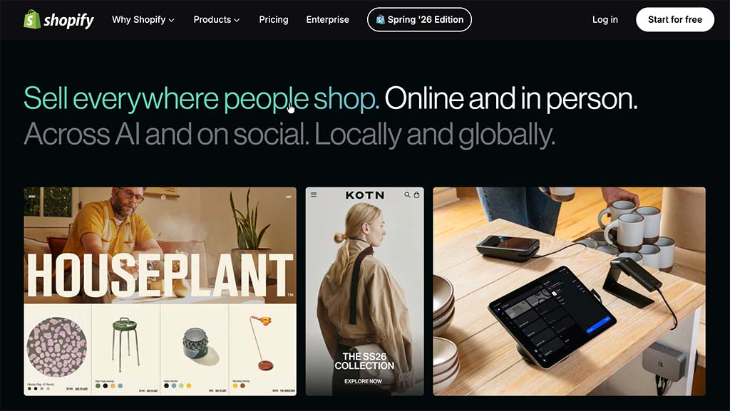 The Shopify platform