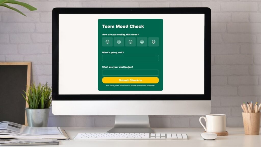 Canva Forms vs Google Forms (image of a computer with a data capture form on it)